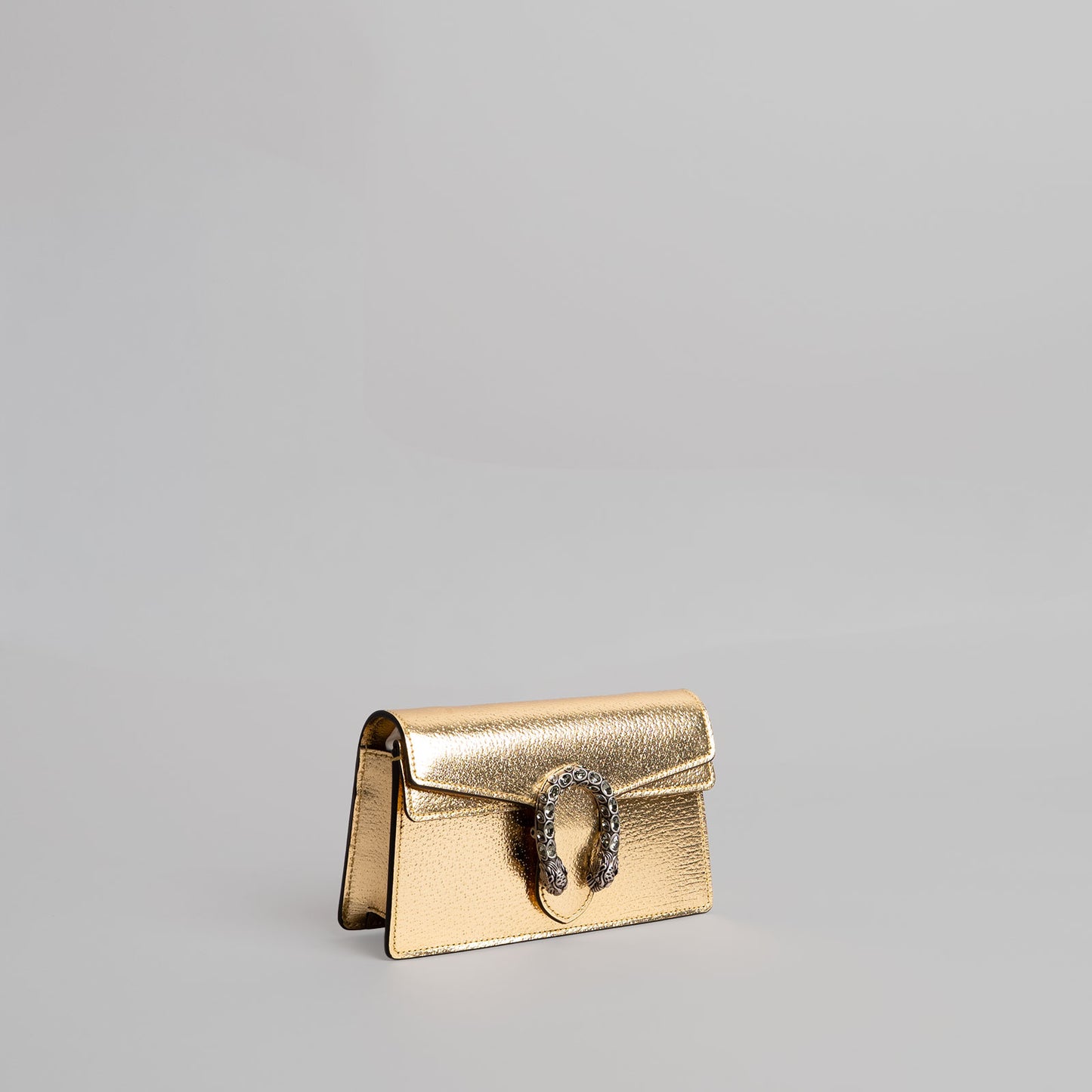 Sac à main en cuir GUCCI doré Dionysus