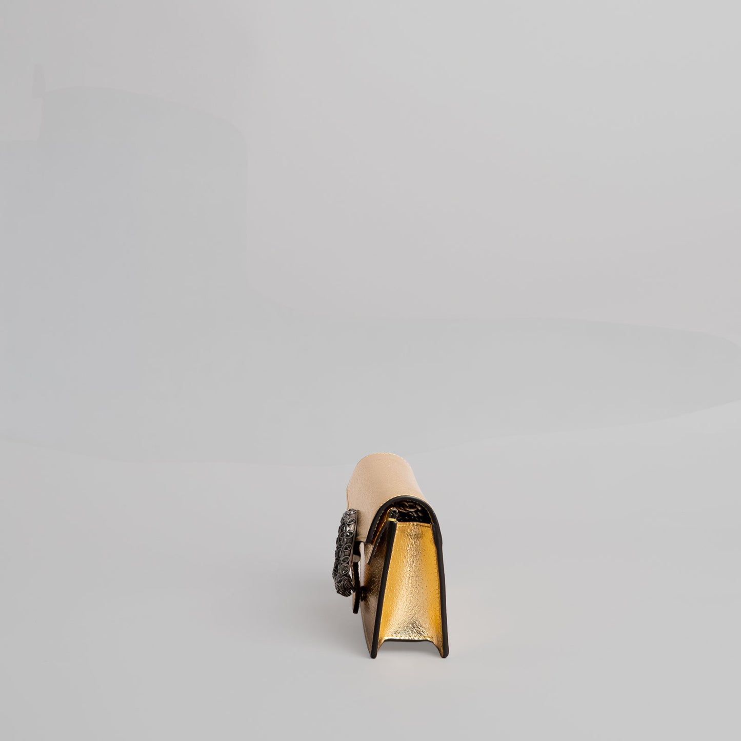 Sac à main en cuir GUCCI doré Dionysus