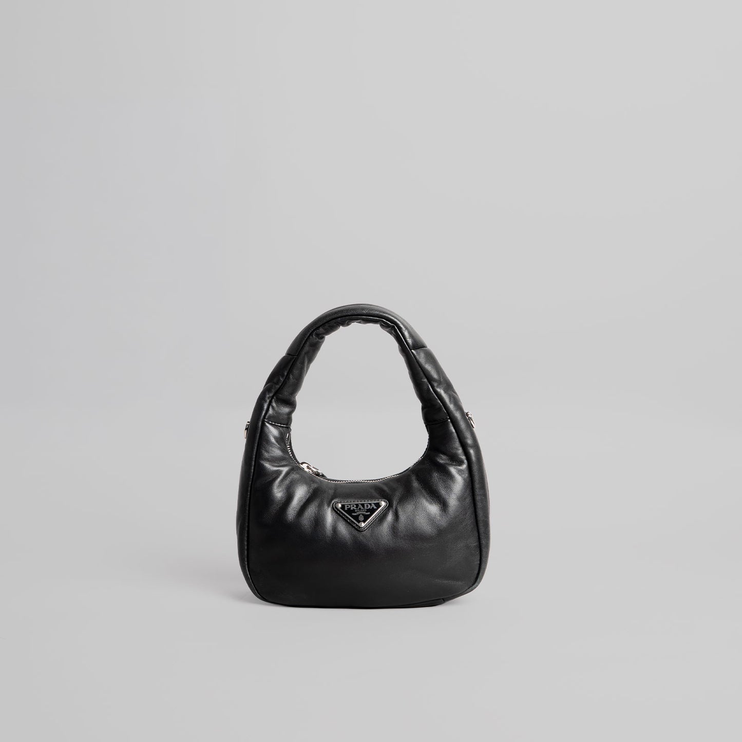 Sac à main en cuir PRADA noir Solf