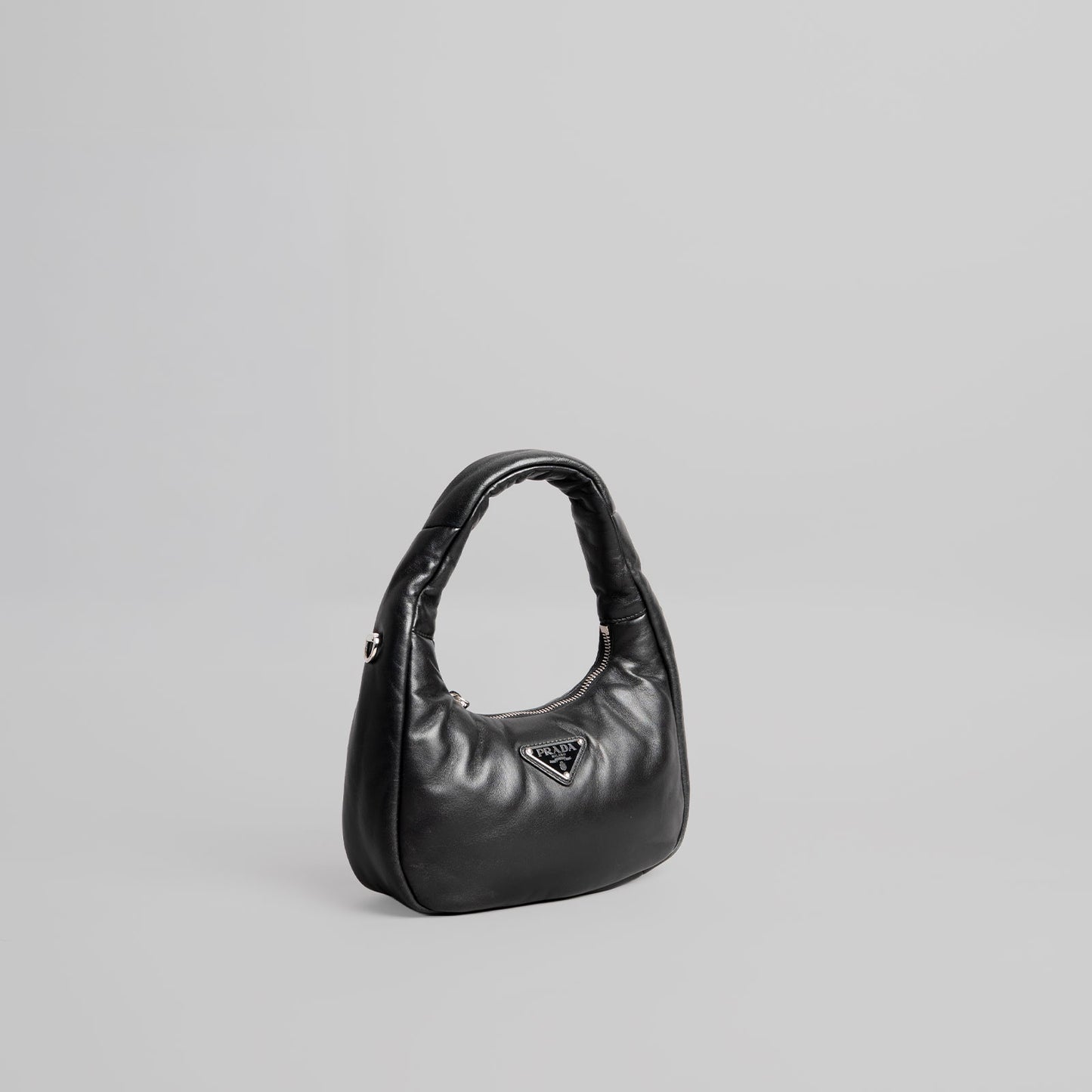 Sac à main en cuir PRADA noir Solf