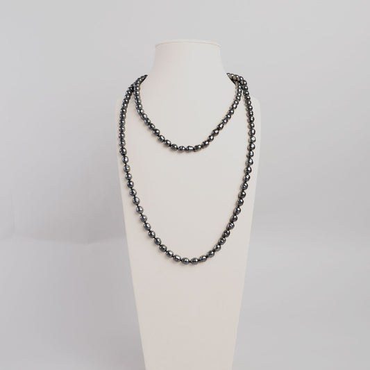 Collier CHANEL perle noir