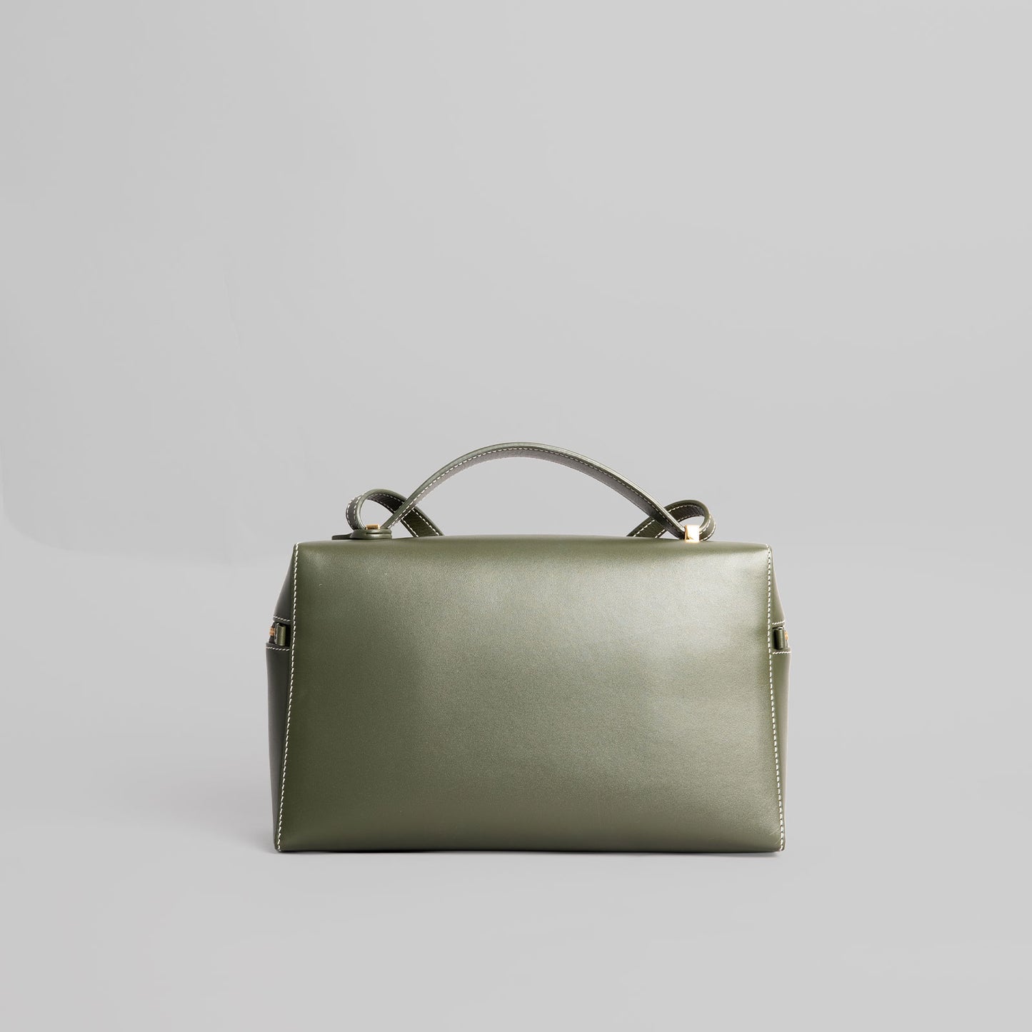 Sac à main en cuir LORO PIANA L27 kaki