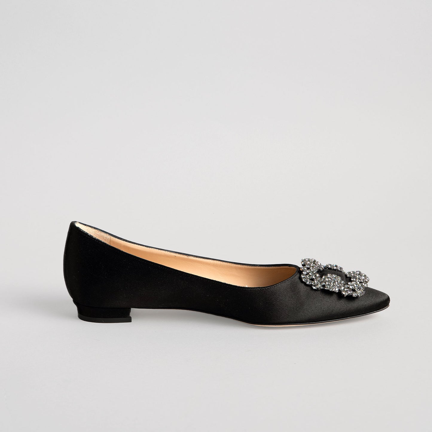 Mocassins en satin MANOLO BLAHNIK 36 noir