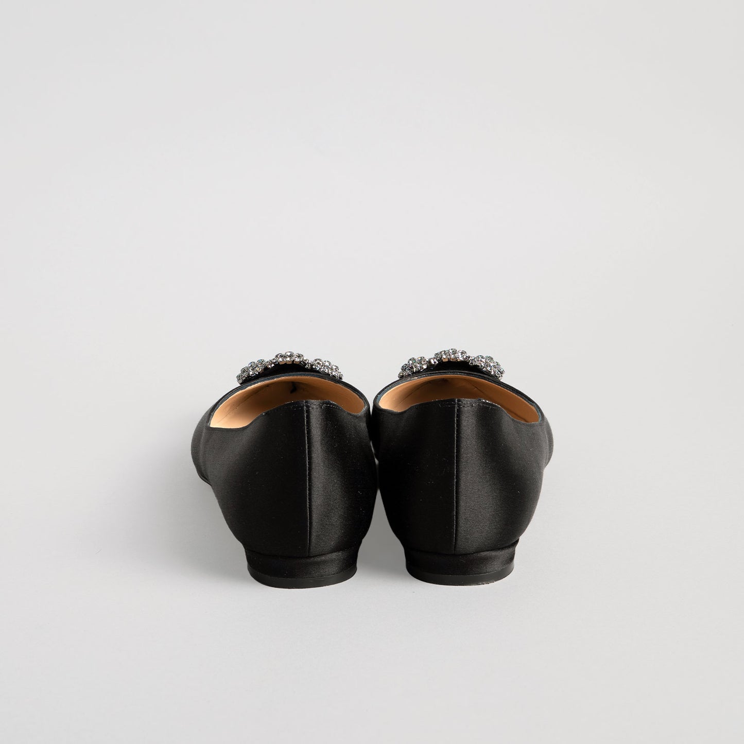 Mocassins en satin MANOLO BLAHNIK 36 noir