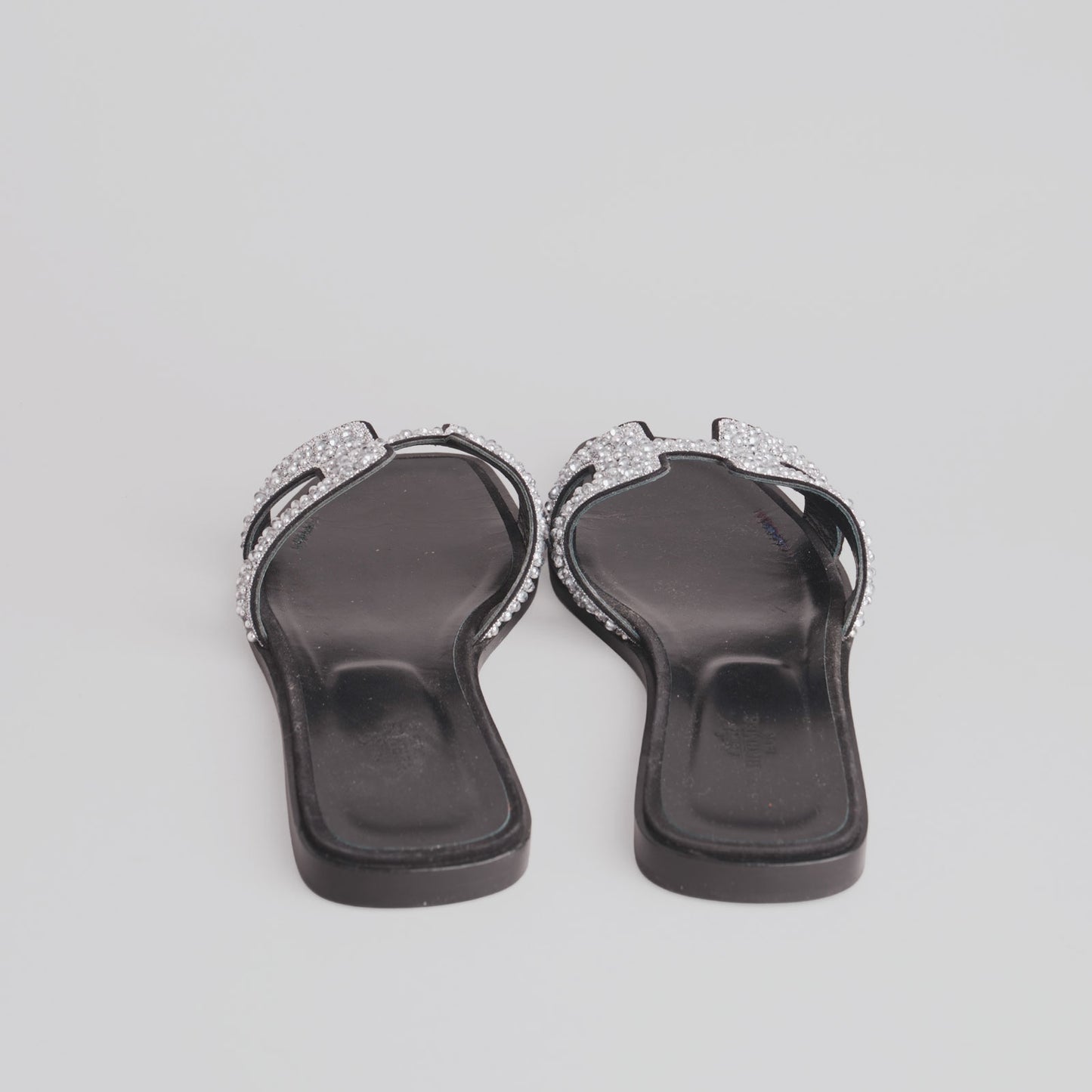 Mules oran strass HERMÈS 41 noir