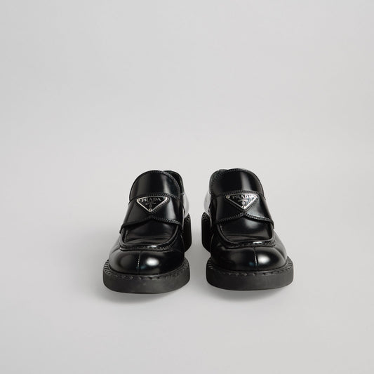 Mocassins en coton PRADA 37 noir