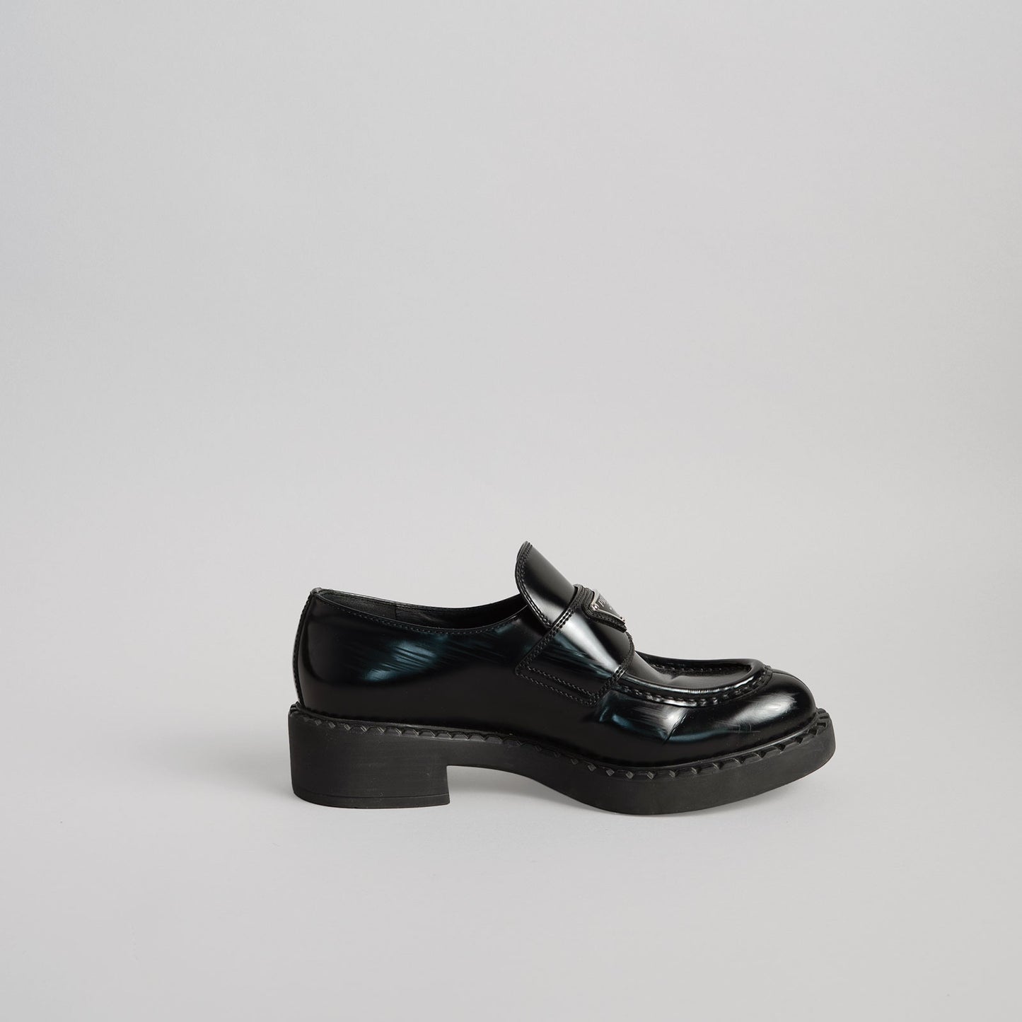 Mocassins en coton PRADA 37 noir
