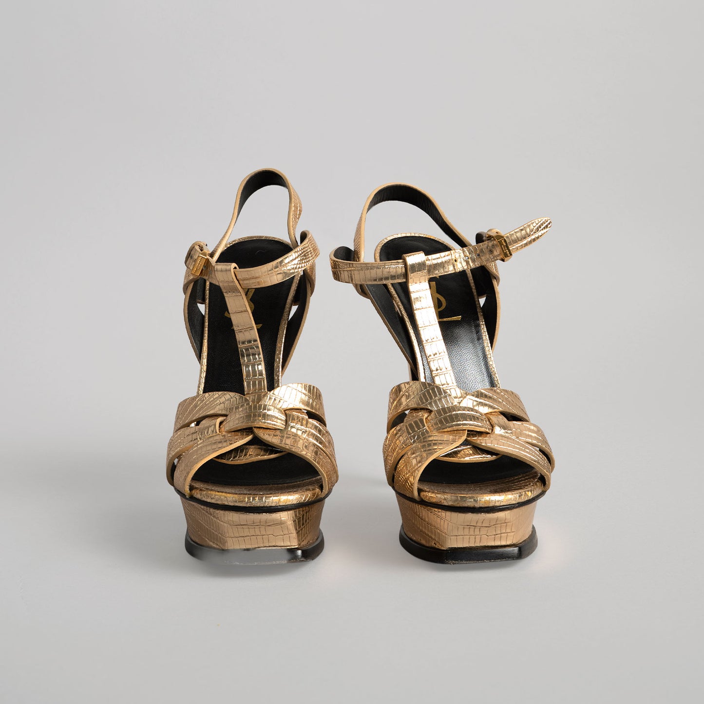 Sandales en cuir YVES SAINT LAURENT 36