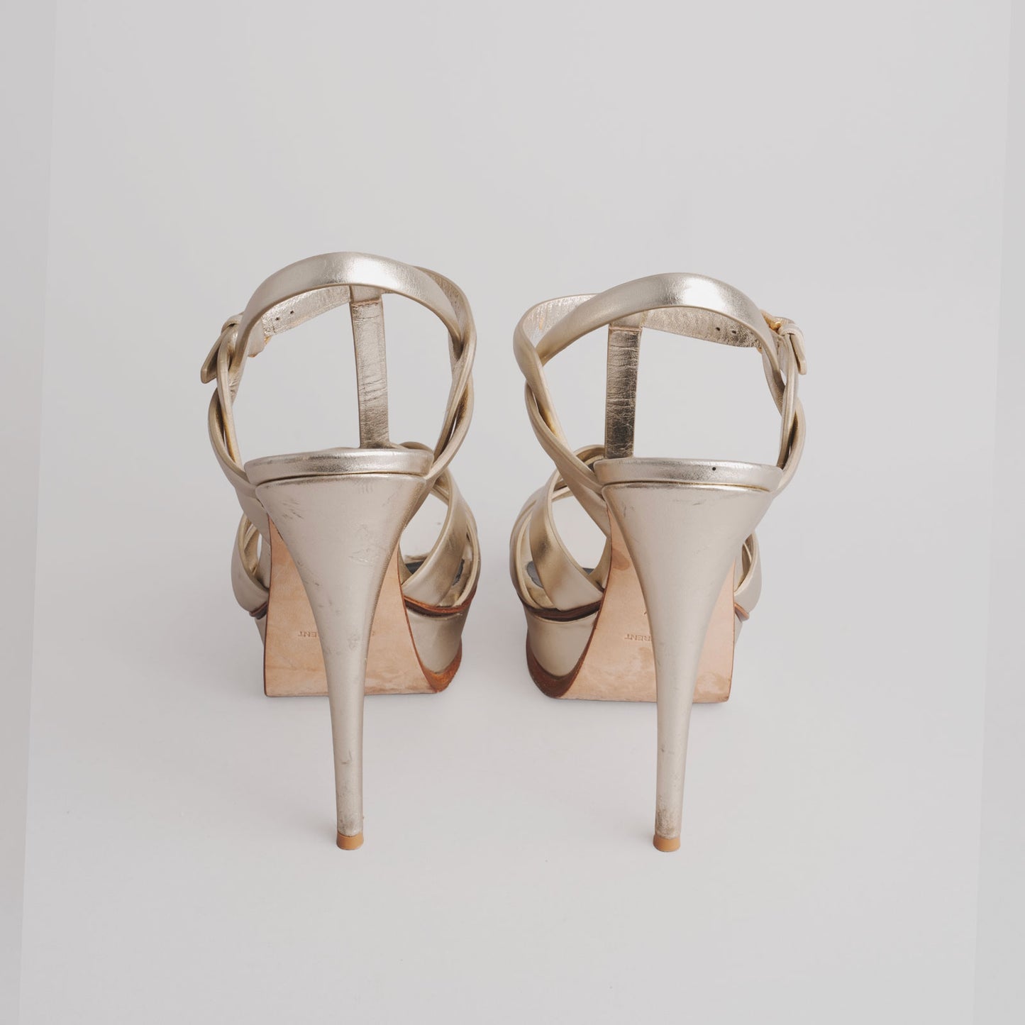 Sandales tribute  SAINT LAURENT 39 doré