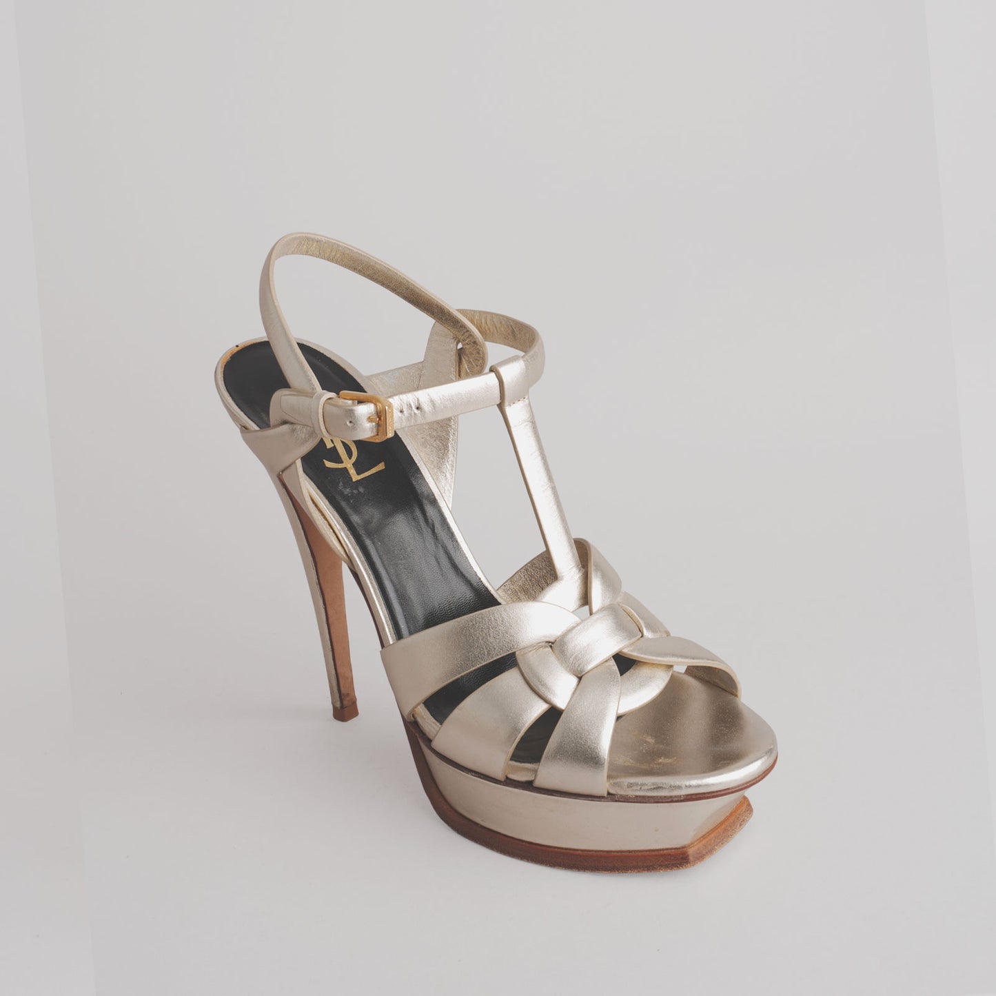 Sandales tribute  SAINT LAURENT 39 doré