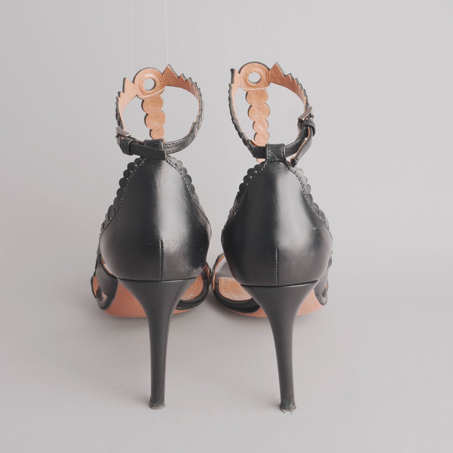 Sandales ALAIA 39 noir / argenté