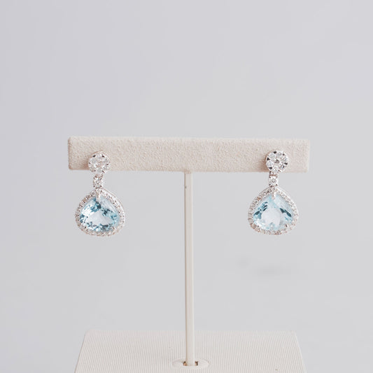 BO or 750/1000 en diamants et aigle marine 4,81gr gris