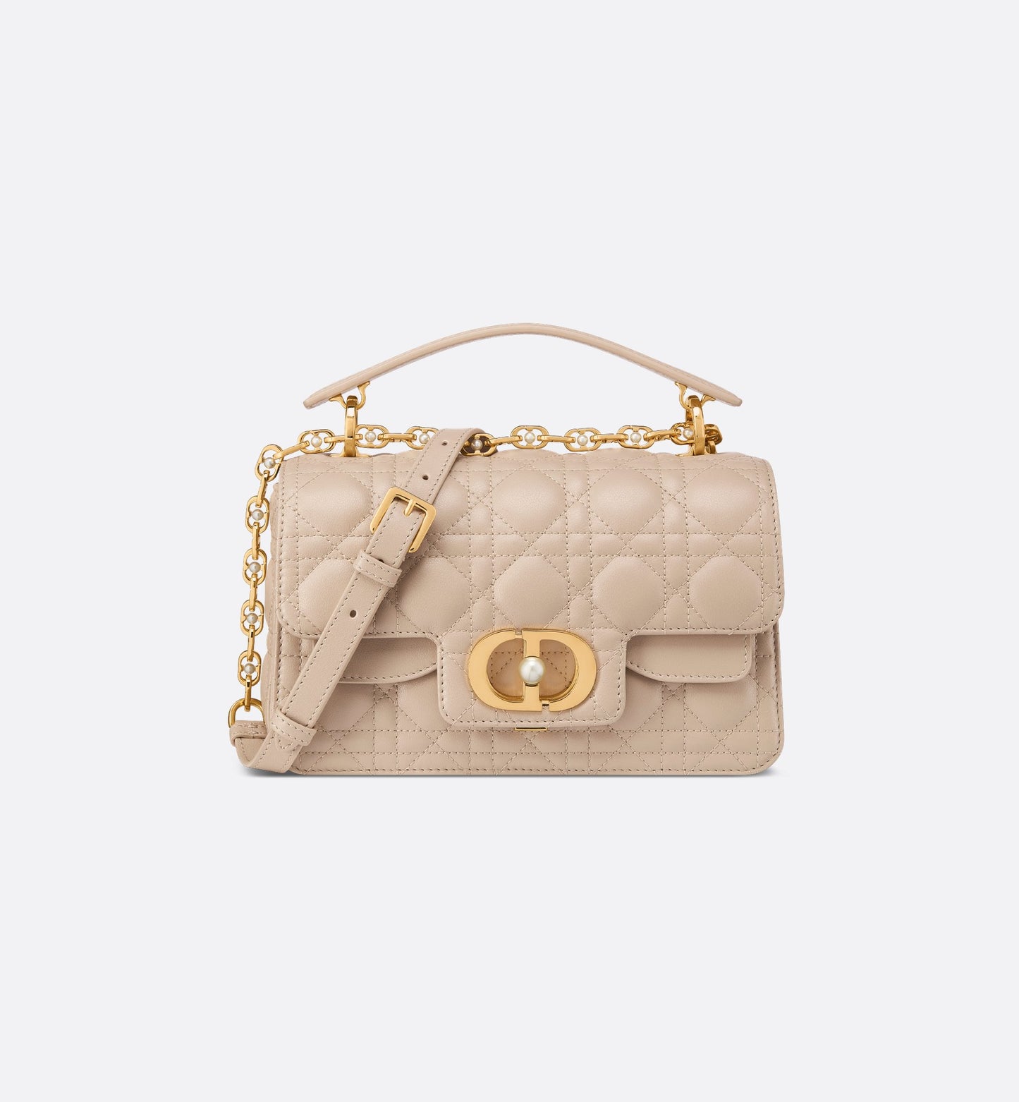 Sac Dior Le Joly Small Cuir Cannage Écru & Perle
