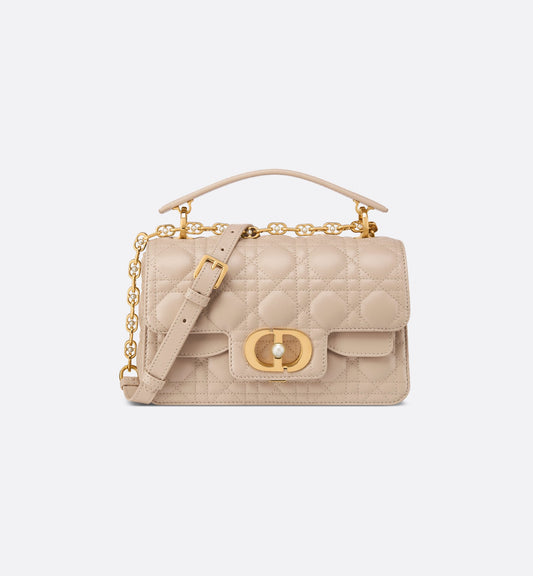 Sac Dior Le Joly Small Cuir Cannage Écru & Perle