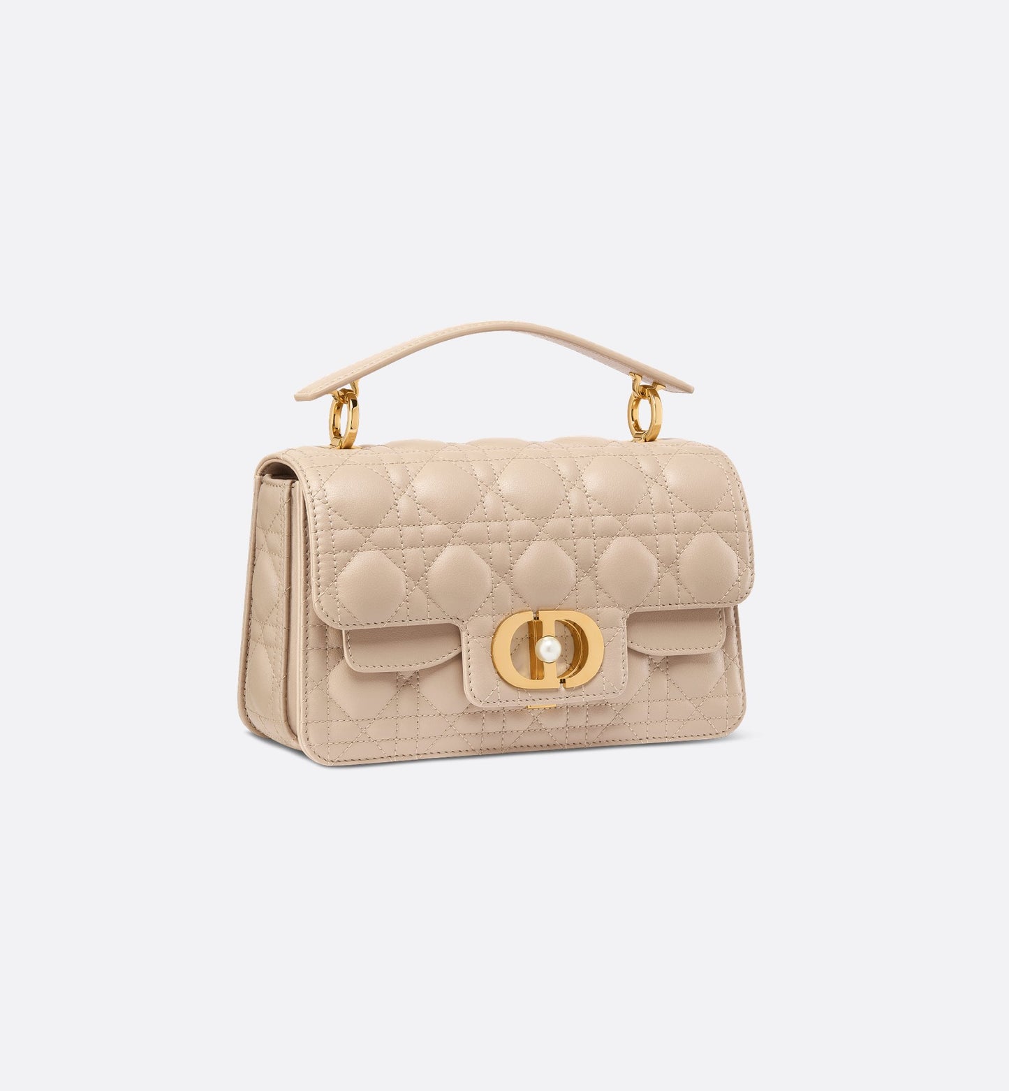 Sac Dior Le Joly Small Cuir Cannage Écru & Perle