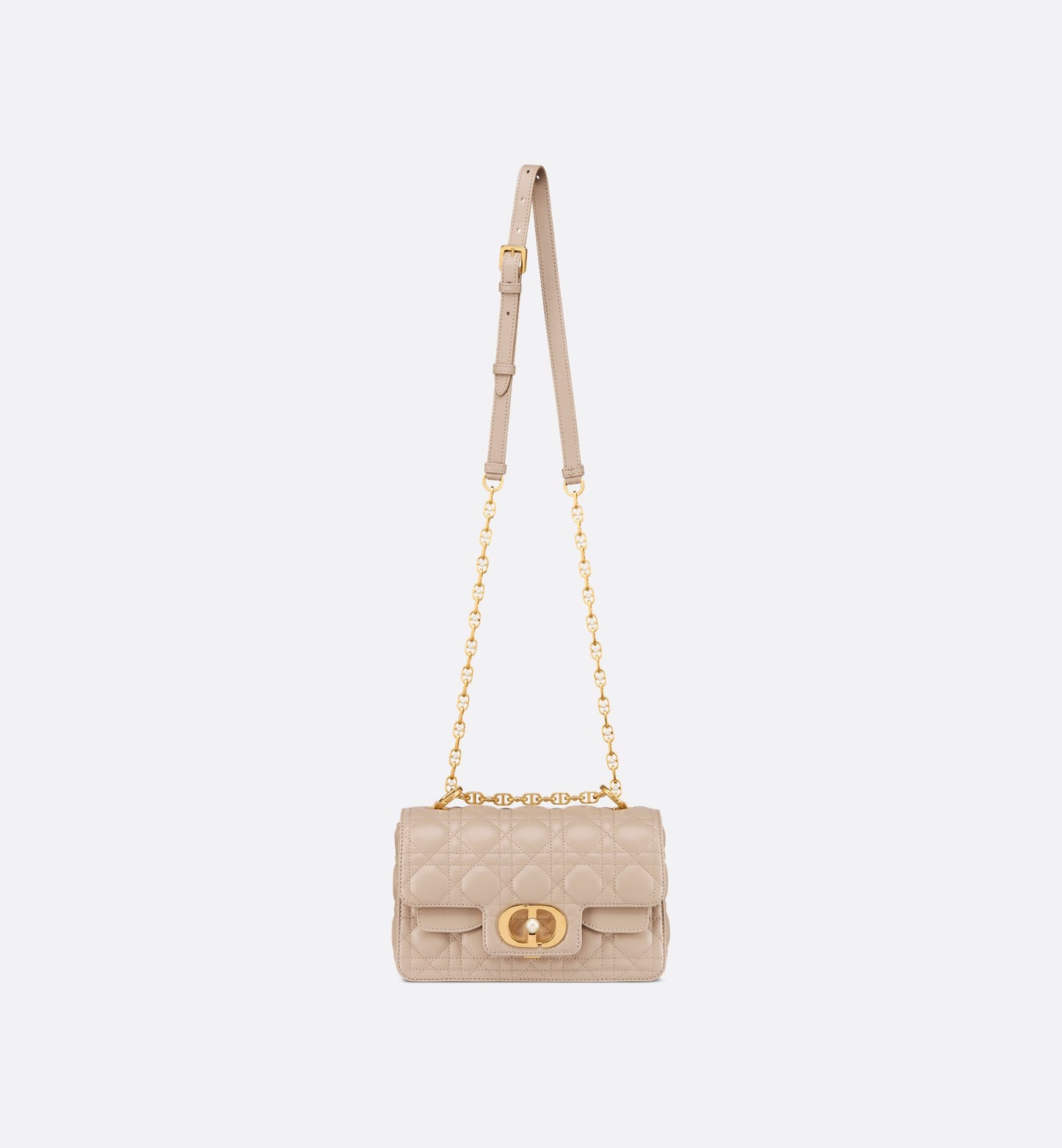 Sac Dior Le Joly Small Cuir Cannage Écru & Perle
